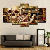 Wealth Pictures Wall Oil Painting Canvas Print Home Decor 5p Unframed #217