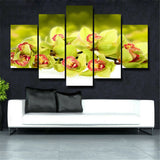 5Pcs Yellow flowers Canvas Print Painting Wall Art Home Decor