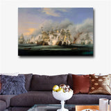 Battle of Trafalgar HMS Victory Canvas Print repro Canvas Print(31inx47in)