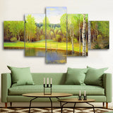5pcs Modern Scenery Canvas Oil Painting Wall Art Home Decor Picture Print Decor