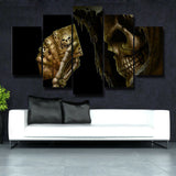 5Pcs Home Decor Canvas Print Painting Wall Art Human skeleton