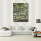 Print Claude Monet Water Lilies and Japanese Bride Oil Painting on Canvas Art