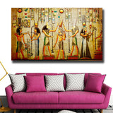 Ancient Egypt Draw"The gods " HD Print on Canvas Huge Wall picture (31x55)