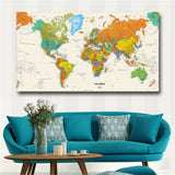 LARGE MAP OF THE WORLD POSTER (61X91CM) FLAGS WALL PRINT BRAND NEW