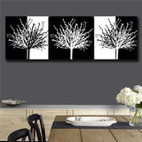 Abstract tree 5 Piece Canvas Print Wall Art Unframed