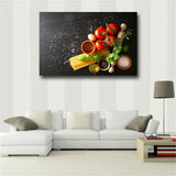 Vegetables Grains Spices Kitchen Food Canvas Painting Cuadros Posters and Prints