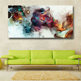 Watercolor Retro Dragon Abstract Oil Painting Print on Canvas Painting Poster