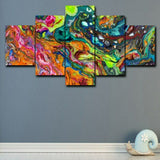 5 Pieces/Set Art Oils Painting Canvas Fabric Prints For Bed Living Room Wall Hom