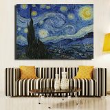 Vincent Willem van Gogh "The Starry Night" HD print on canvas huge wall picture