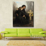 Bouguereau"All Saints Day" HD print on canvas huge wall picture