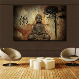 Canvas Print Painting Wall Art Home Decor Art Buddha Statue Meditation #75