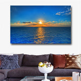 Large art prints Home Decor Canvas Painting Wall Art Blue sea view