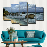 5Pcs Canvas Print Painting Wall Art Home Decor Art Seascape
