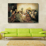 jesus santa ceia Canvas Print repro Canvas Print(31inx47in)