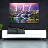 Violet Scenery Canvas Art Paintings On The Wall Canvas Pictures For Kitchen Room