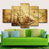 Nautical chart Pictures Wall Oil Painting Canvas Print Home Decor Unframed #216