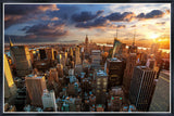 Skyscrapers in New York Living Room for Panel Wall Painting Art Canvas Print