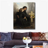 Bouguereau"All Saints Day" HD print on canvas huge wall picture
