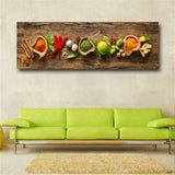 Grains Spices Spoon Peppers Kitchen Canvas Painting Cuadros Scandinavian Posters