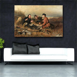 Hunters at rest By Vasilij Perov Posters And Prints Oil Painting on Canvas