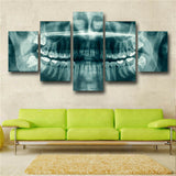Dental teeth X-Ray Dentist 5 Pieces canvas Wall Art Picture Poster Home Decor