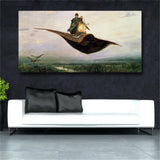 Prince Ivan On The magic Carpet Wall Art Canvas Prints Russian Famous Paintings