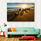 Single Ocean Prints Wall Art Canvas Sunset Seascape Paintings Home Decor #350