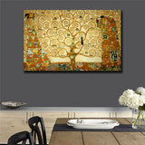 Tree of life Gustav Klimt Oil Painting on Canvas Classic Abstract HUGE 24inx36in