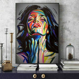 Street Graffiti Wall Art Canvas Prints Abstract Pop Art Girls Watercolor Canvas