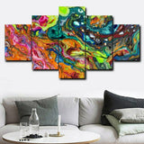 5 Pieces/Set Art Oils Painting Canvas Fabric Prints For Bed Living Room Wall Hom