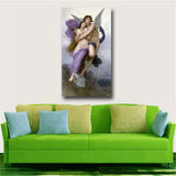 Adolphe William Bouguereau Spiritual ecstasy Canvas Print (31inx56in)