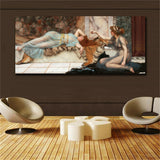 19 century Europe Court Oil Painting HD print on canvas Expensive lady