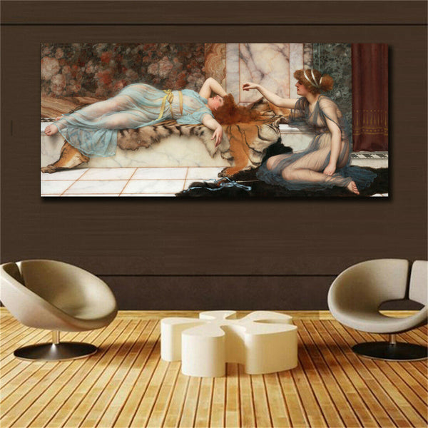 19 century Europe Court Oil Painting HD print on canvas Expensive lady