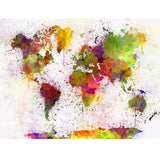 multicolour World Map Painting Print On Canvas HD Painting Wall Art Home decor