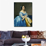 Jean-Auguste-Dominique Ingres " Princesse de Broglie "HD print on canvas