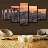 Framed Home Decor Canvas Print Painting Wall Art Roman Forum Rome Poster 5Pcs