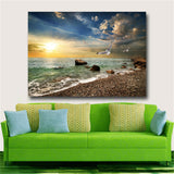 Large art prints Home Decor Canvas Painting Wall Art Red Autumn Scenery