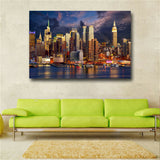 Sunset Cloud New York City Manhattan Building Canvas Painting Posters and Prints