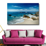 Single Ocean Prints Wall Art Canvas Sunset Seascape Paintings Home Decor #349