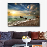 Large art prints Home Decor Canvas Painting Wall Art Red Autumn Scenery