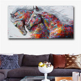 Abstract Modern Oil Horse Painting Canvas Print Wall Art Picture Home Decor Gift