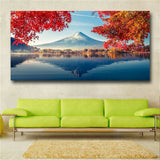 Large art prints Home Decor Canvas Painting Wall Art Mount Fuji in autumn