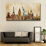 Large art prints Home Decor Canvas Painting Wall Art Famous Architecture