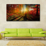 Large art prints Home Decor Canvas Painting Wall Art Red autumn scenery