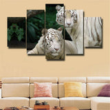 5Pcs Tiger Canvas Print Painting Wall Art Home Decor