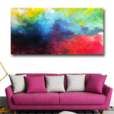 Abstract Art With Vivid Color Wall Art Pictures Abstract Oil Painting Print Art