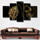 5Pcs Home Decor Canvas Print Painting Wall Art Human skeleton
