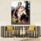 Bouguereau"Sainte Famille" HD print on canvas huge wall picture