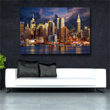 Sunset Cloud New York City Manhattan Building Canvas Painting Posters and Prints