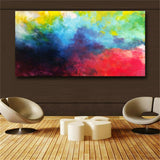 Abstract Art With Vivid Color Wall Art Pictures Abstract Oil Painting Print Art